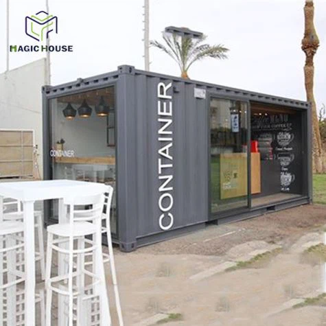 Siop goffi cynhwysydd 20 troedfedd moethus parod