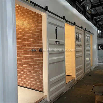 Shipping Container Repurposed As Container Toilets